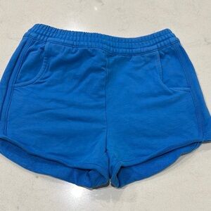 Hanna Andersson Blue Athletic Shorts with Elastic Waistband